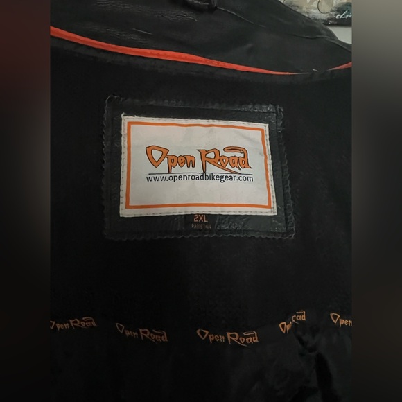 Open Road Men’s Leather Riding Jacket - Picture 10 of 11